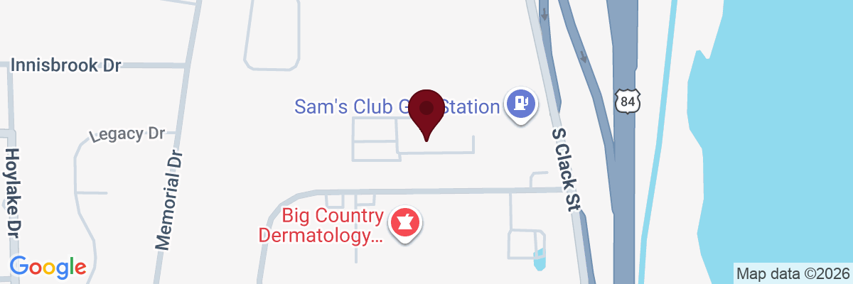 Map showing facility locations