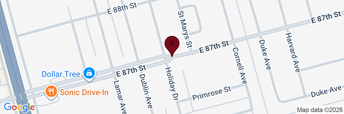 Map showing facility locations